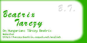 beatrix tarczy business card